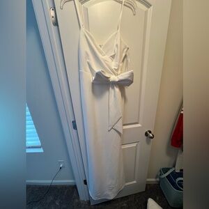 White long formal maxi dress. New with tags from red dress